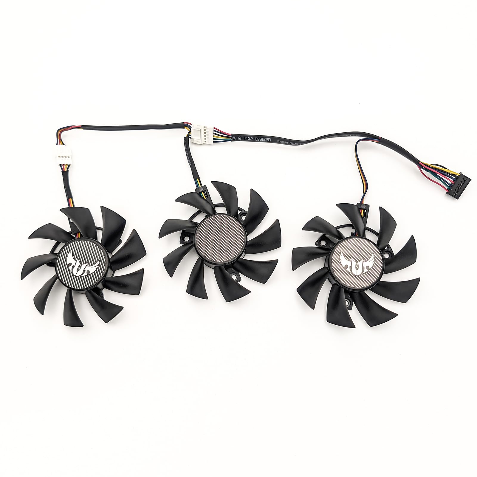 Lüfter für ASUS TUF Gaming X3 GeForce GTX 1660/1660 Ti/RX 5700/RX 5700 XT Grafikkarten - Ersatzlüfter, Grafikkartenlüfter (Set von 2, 75 mm, 7-Pin)
