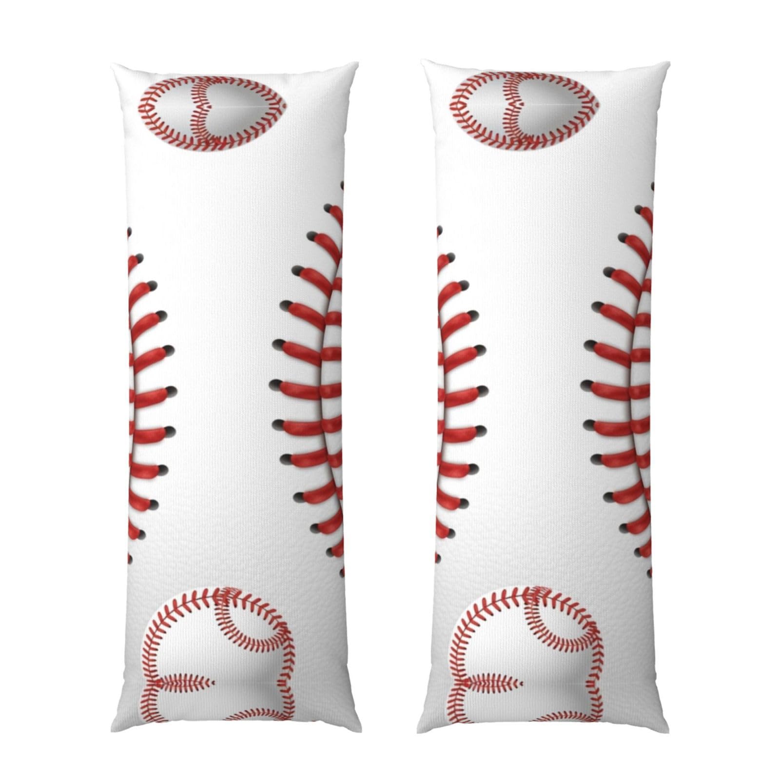 Body Pillow Case 20x60 Inch, Baseball, Zippered Cozy Pillow Cover, Softffy Fabric, Comfortable Protector for Bedroom Couch Sofa
