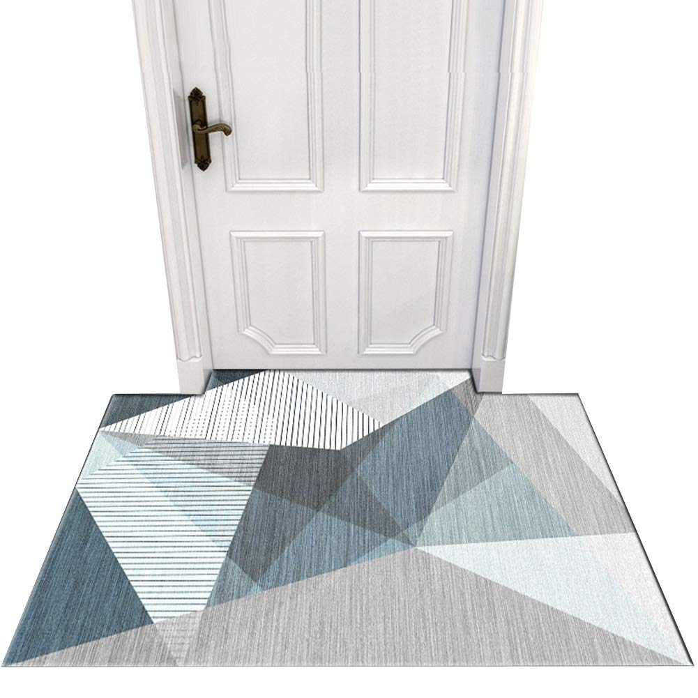 ZRUYI Paillassons pour Entrée Tapis D'entrée De Cuisine Tapis De Porte Moquettes Nordique Antidérapant Entrer La Porte Coussin De Pied 4 Couleurs Personnalisable (Color : C, Size : 150x200cm)