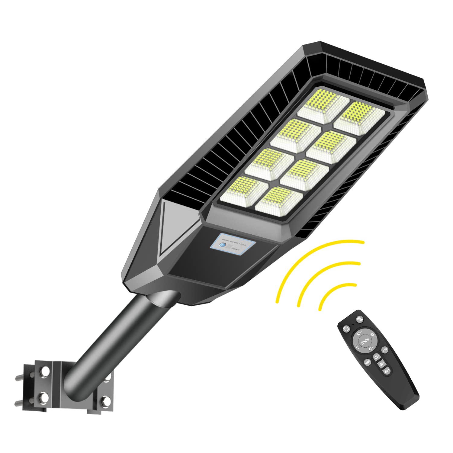 1000W Solar Outdoor Lights Motion Sensor Dusk to Dawn Solar Street Lights Outdoor, 6000K Daylight White Security Led Flood Light for Yard, Garden, Street