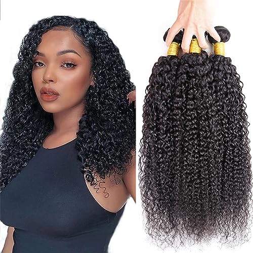 Brazilian Remy Virgin Human Hair extensions bouclées haut de gamme lot de 300g noir