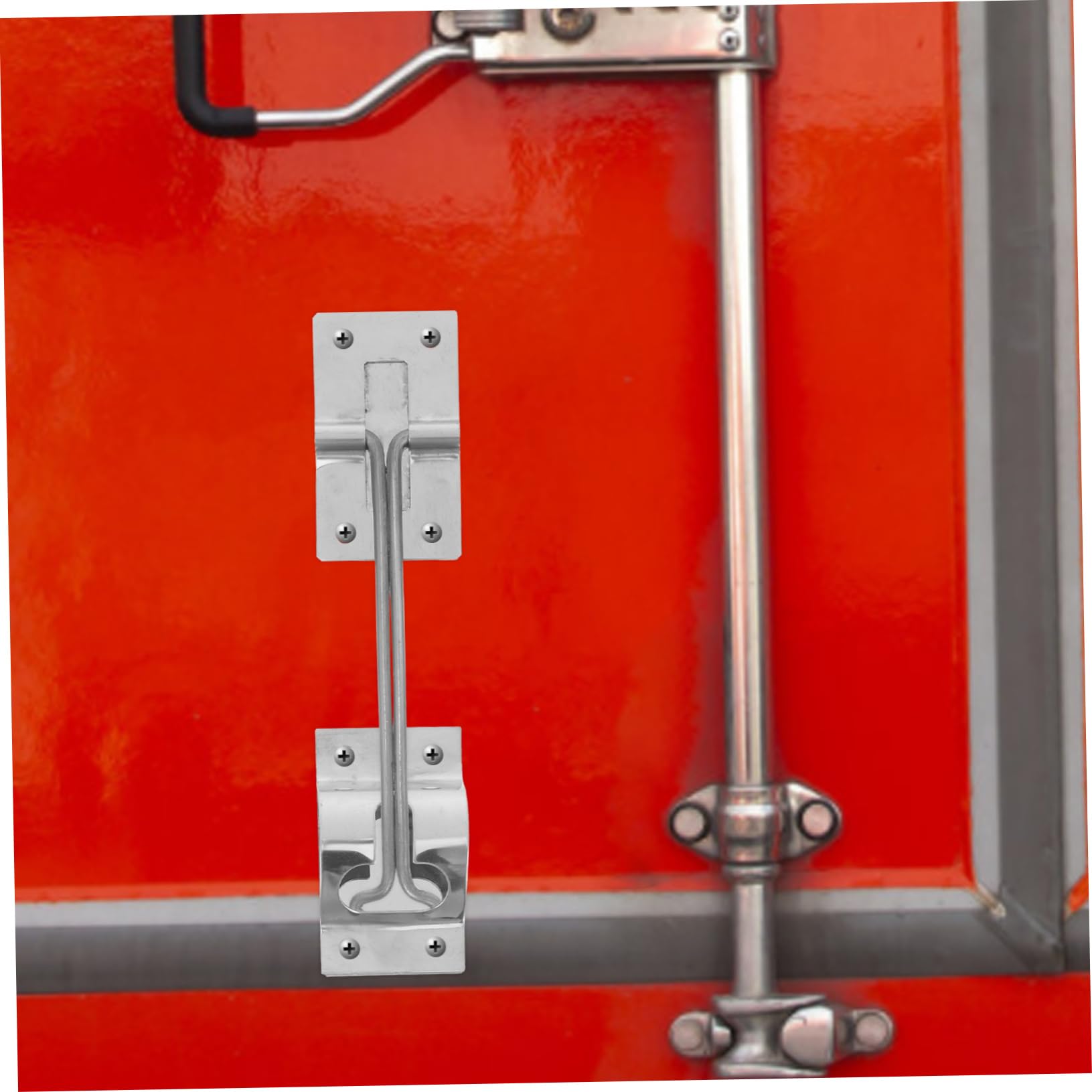 5 Juegos conectar empujar para abrir la puerta detener frente Cerraduras sello de puerta de garaje hardware de la puerta de rv pestillo del soporte de la puerta rv Acero inoxidable OUNONA