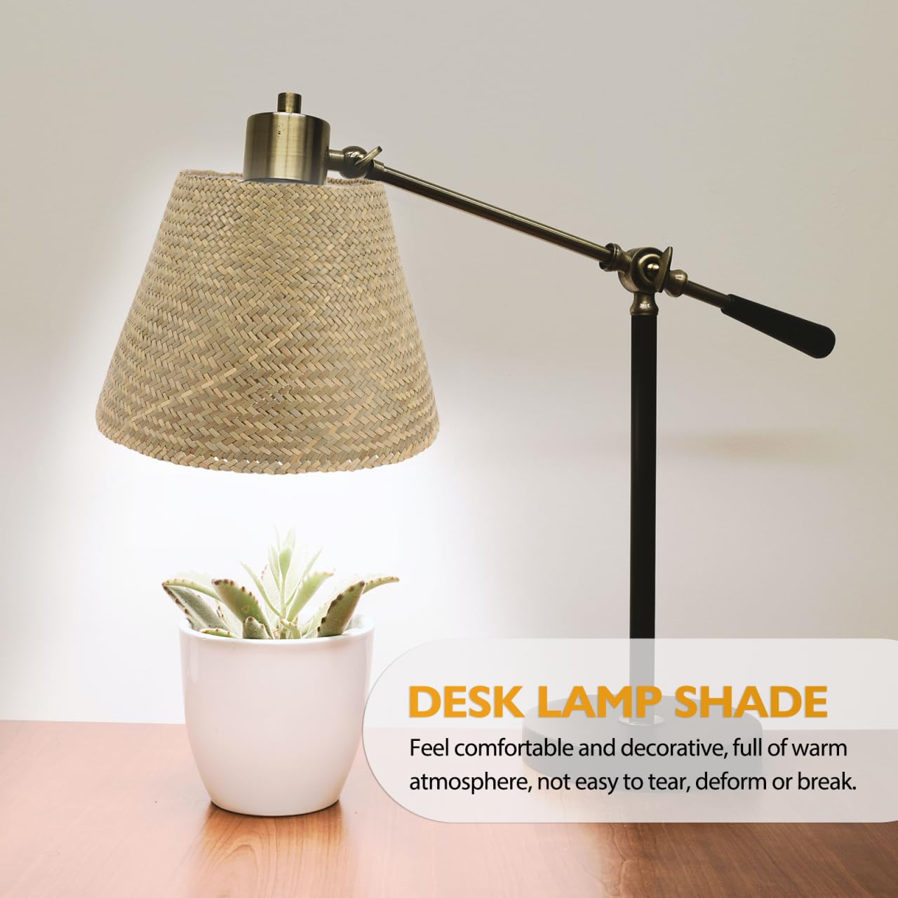Lampenschirm Aus Bambus Mit Metall Handgewebt Vintage Korblampenschirm Für Tisch Und Stehlampen Warme Beleuchtung Für Wohnzimmer Und Schlafzimmer