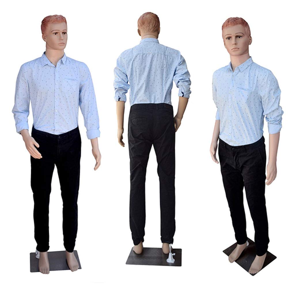 Schaufensterpuppe Männlich Schaufensterfigur Mannequin Schneiderpuppe 360° beweglich 187cm