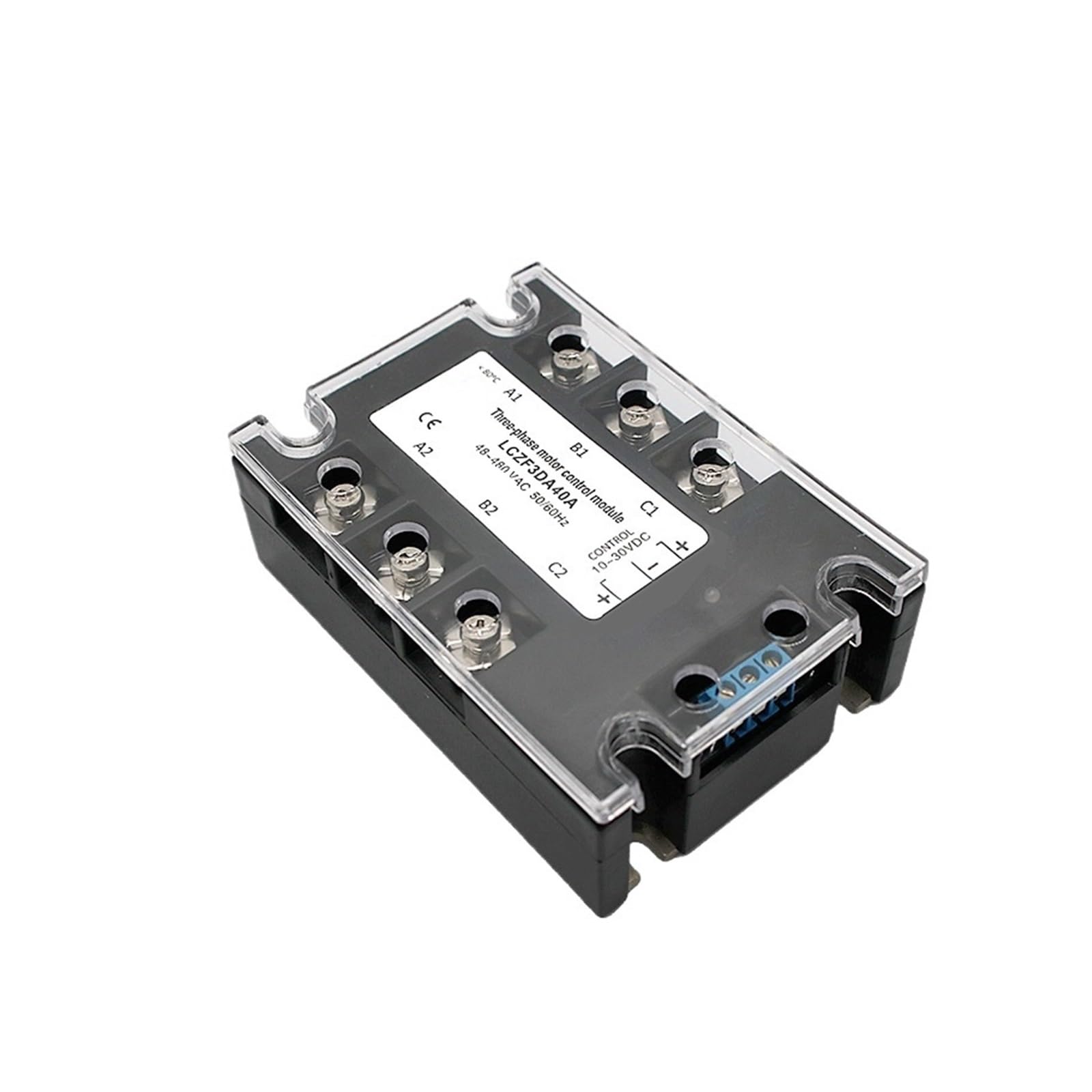 AQHYEBNSR Three Phase Solid State Relay Forward and Reverse Control DC Motor Stater 10A 25A 40A 60A 80A 10-30VDC 40-480VAC DA(10A)