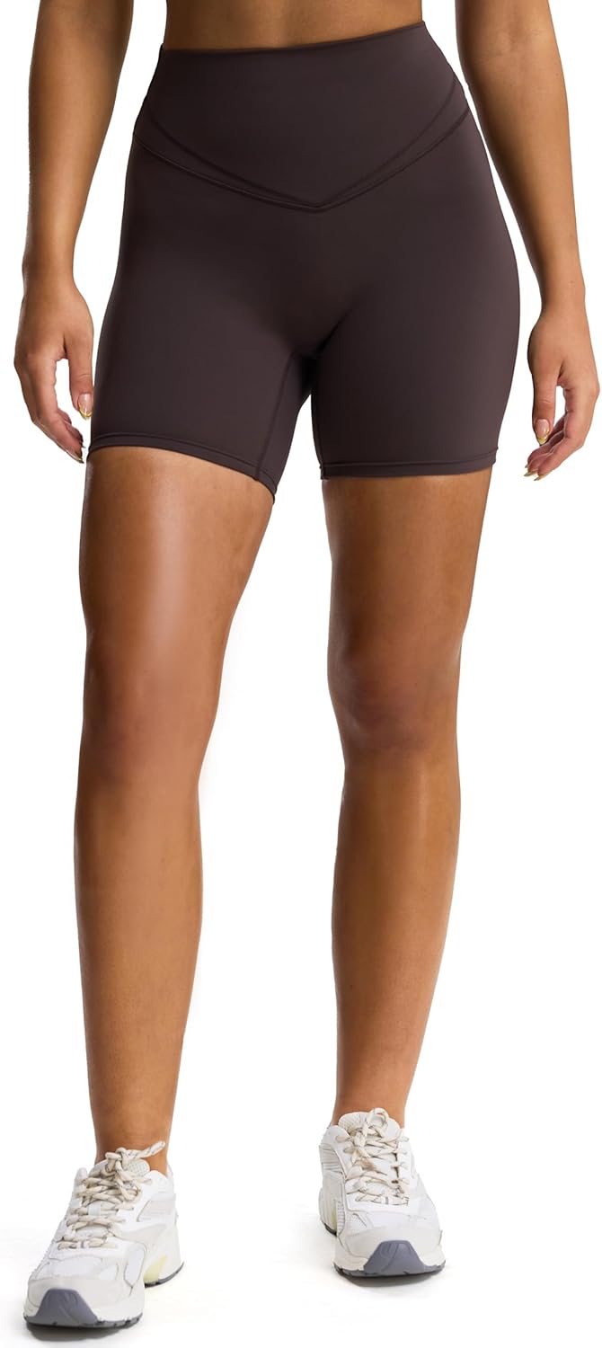 Aoxjox Siren Workout Biker Shorts for Women Tummy Control High Waisted Hidden Scrunch Athletic Gym Yoga Short 5"/6"/7" - Image 2