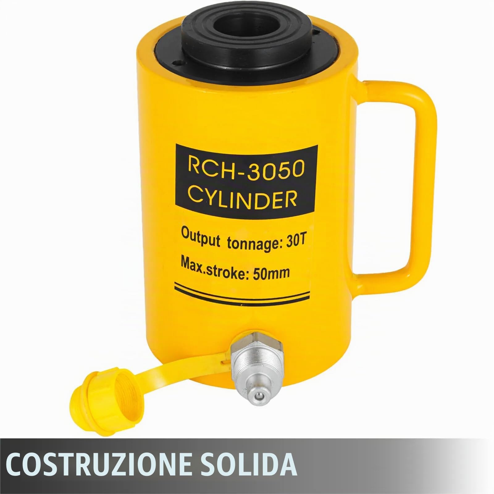 Mophorn Martinetto Pneumatico 30T/66000LBS, Cric Pneumatico 50mm, Presa Cric Sollevatore Pneumatica in Metallo Resistente con Verniciatura a Spruzzo, Cric Pneumatico per Auto con Testa di Connessione