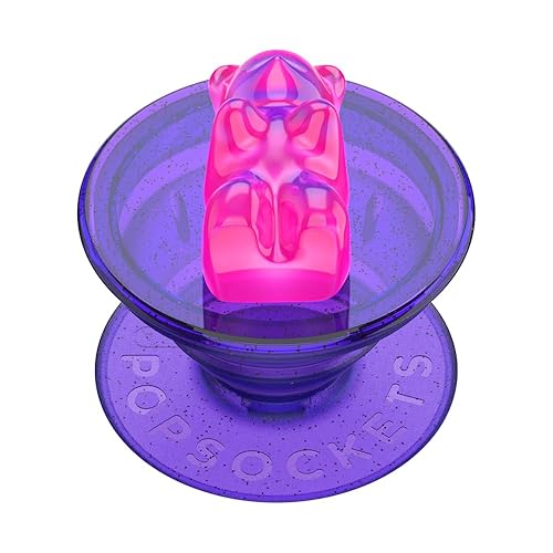 PopSockets Phone Grip with Expanding Kickstand, Adhesive Grip - Bon Bon Gummy Bear Purple Punch - Adhesive - Bon Bon Purple