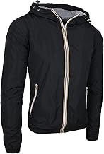 Evoga Giubbotto giacca uomo primavera estate casual impermeabile giubbino jacket estivo con cappuccio