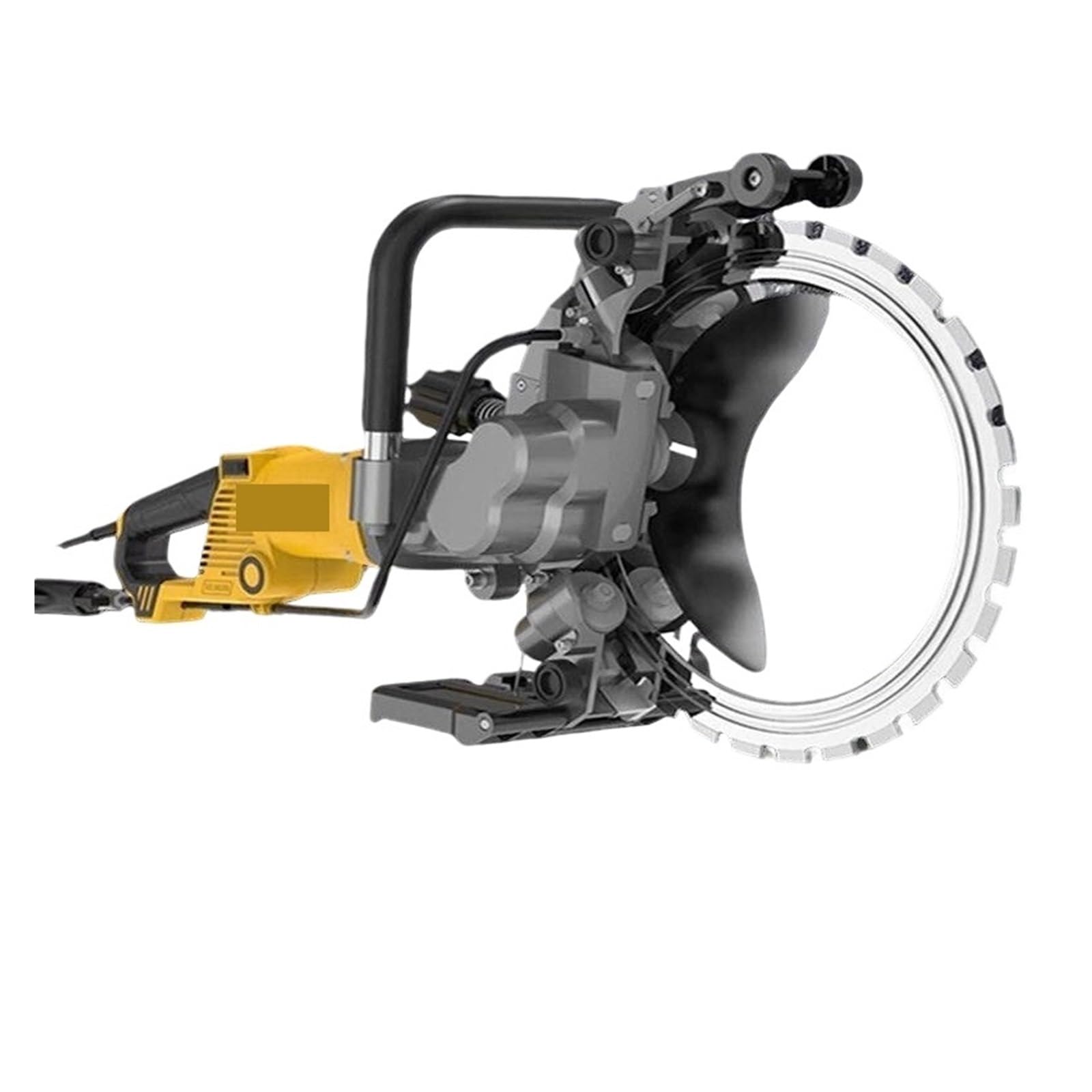 Qaxrzcucd One Color High Power High-Frequency Circular Saw Brushless Wall Cutting Machine, Concrete High-Power Equipment Powerful(39Cm)