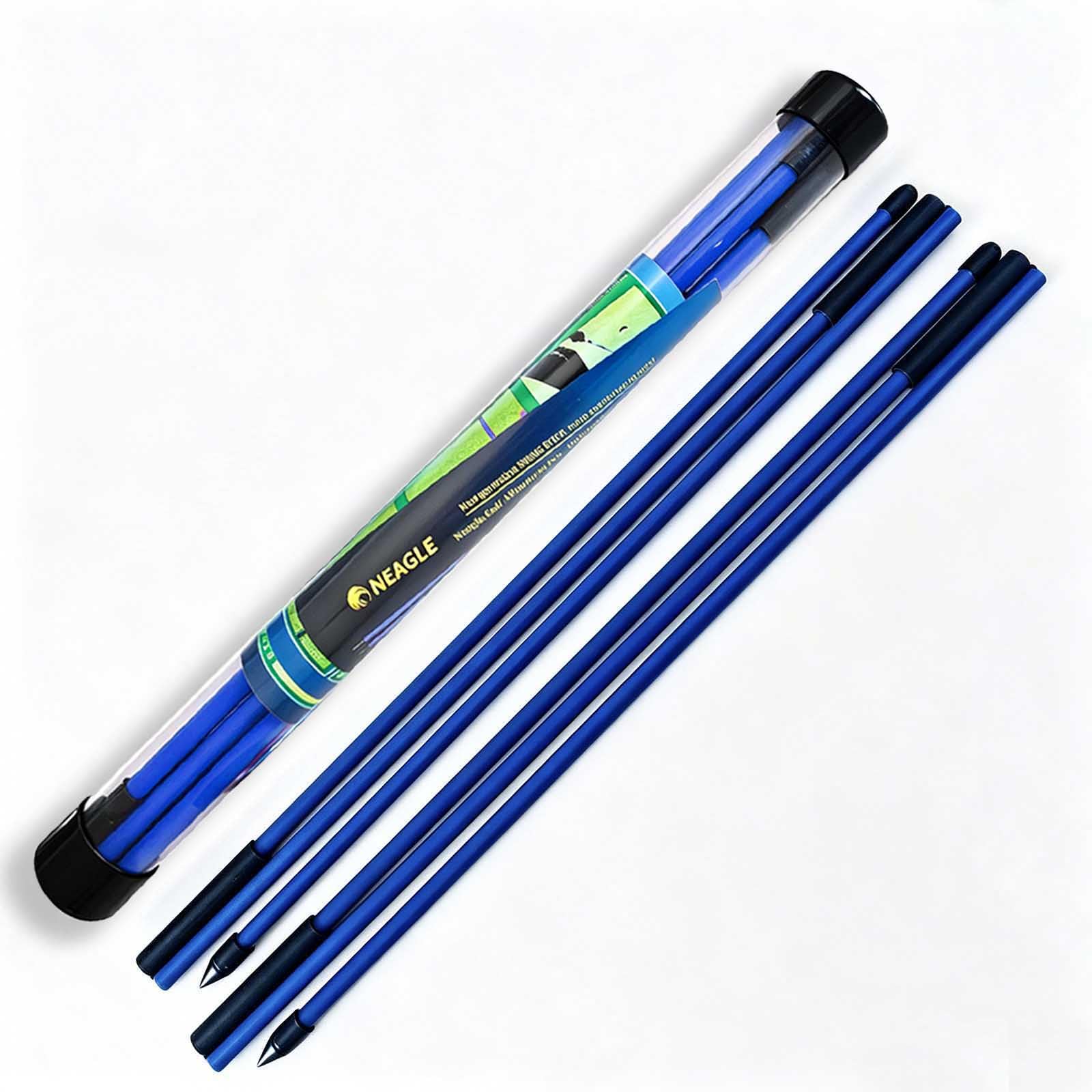 NEAGLE Golf Alignment Sticks, 2-Pack (robin), Swing Path & Posture Training Aid, Aim Accuracy, Portable Alignment Rods,