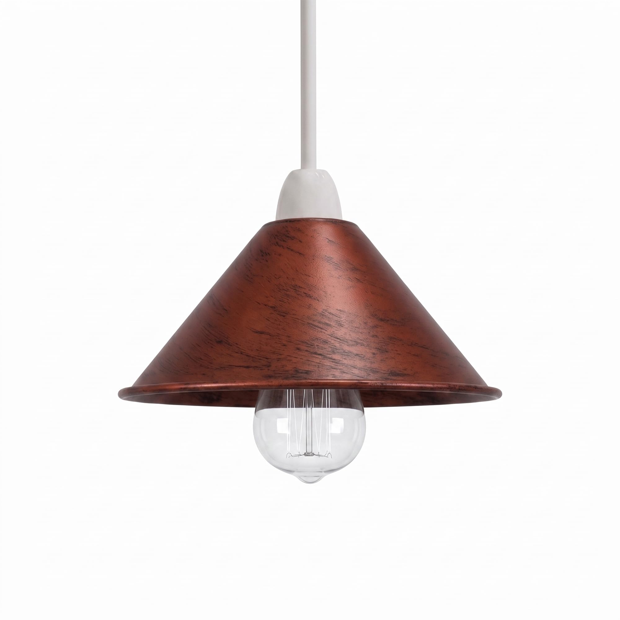 Ledsone Rustic Red Lamp Shades,18Cm Light Shade Lampshades For Ceiling Lights