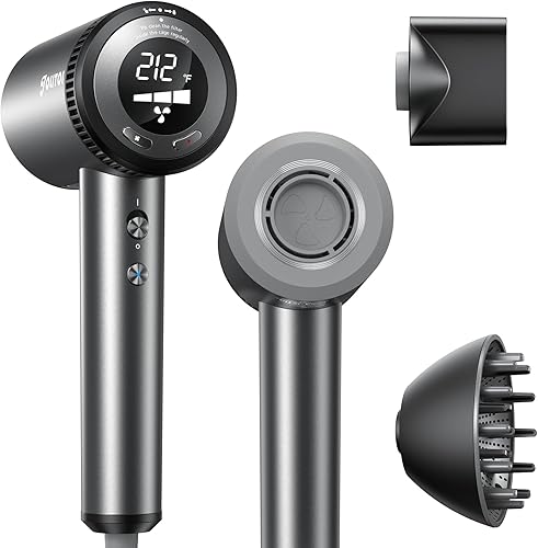 Secador de pelo con difusor  Secador de pelo profesional de alta velocidad con motor de 110,000 RPM para secado rápido, secador de pelo de bajo