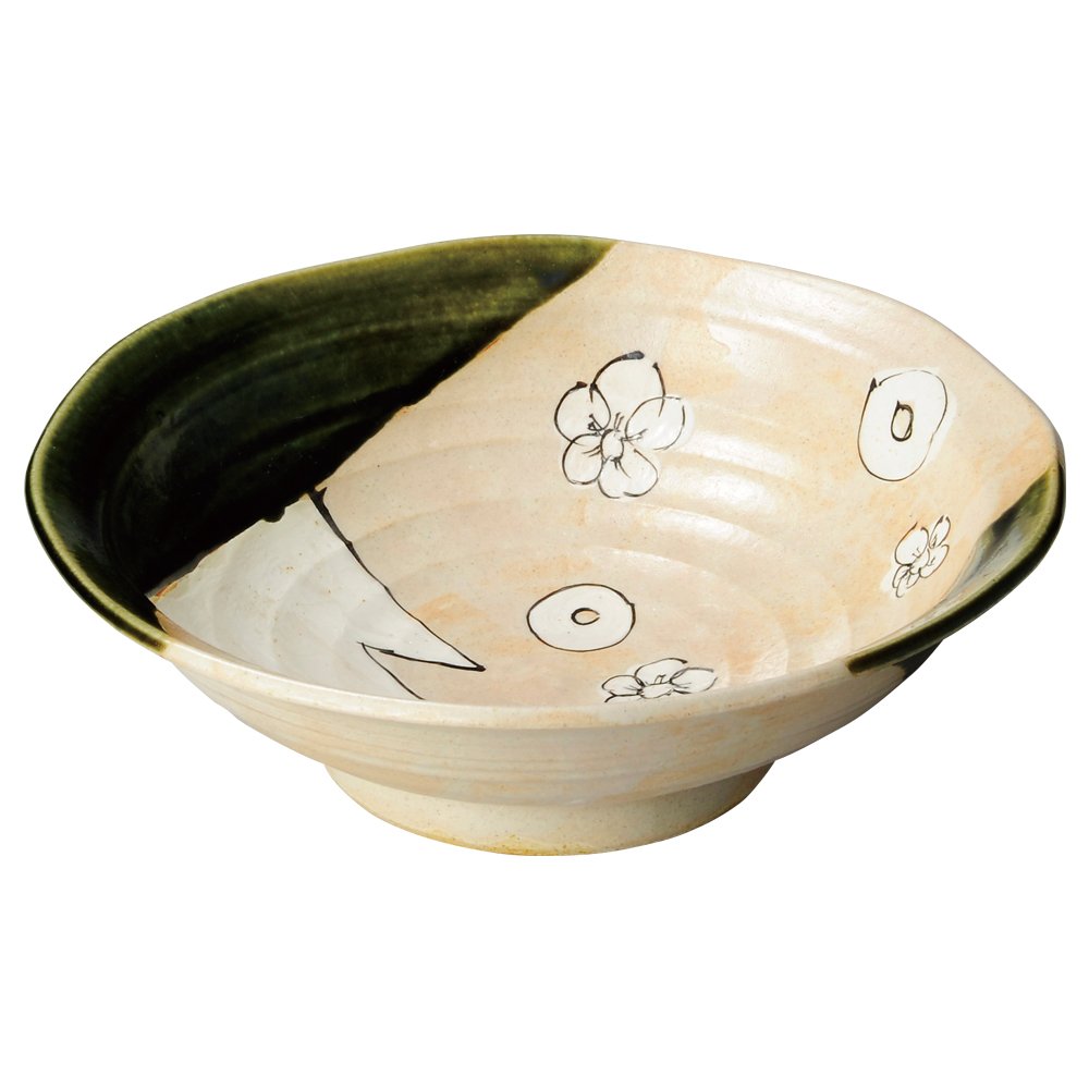 Amazon.co.jp: Yamashita Crafts Large Bowl, White, φ9.6 x 3.0
