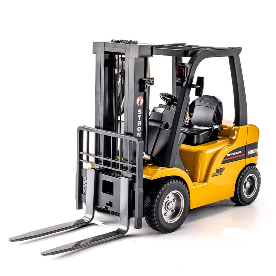 Carretilla elevadora RC 1:14 con horquilla de metal, función de