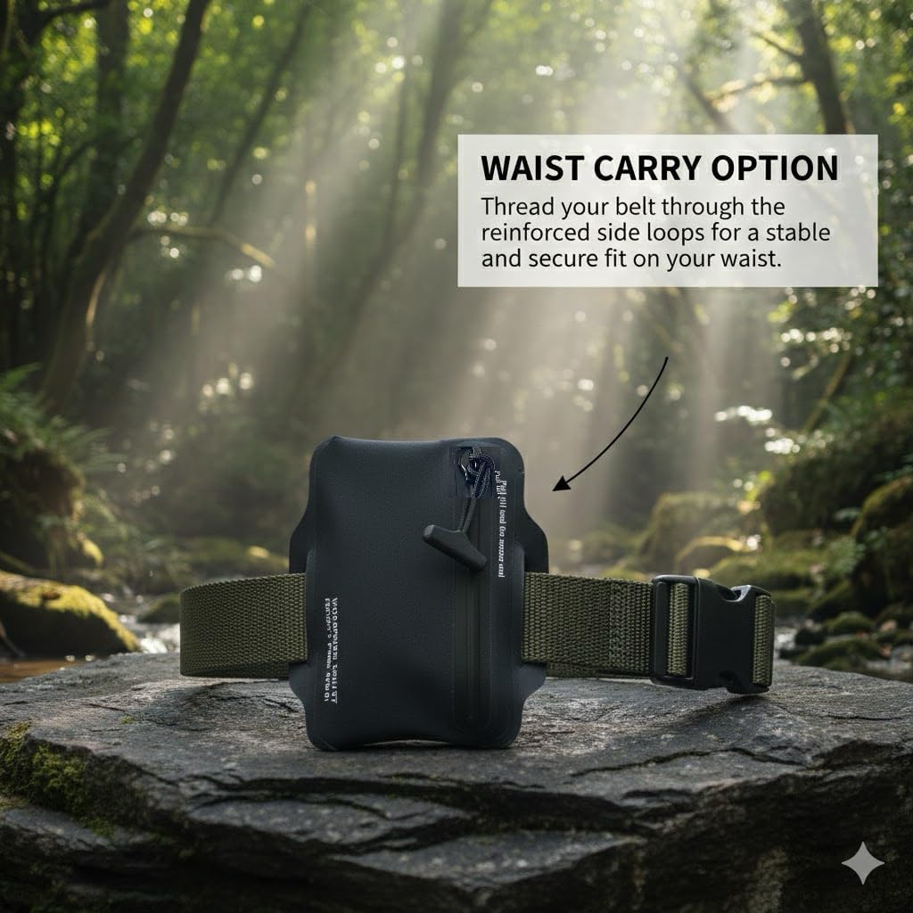 Waterproof Wallet with Hypalon TPU Composite & TOPAZ Submersible Wallet Protection for Keys, Cards
