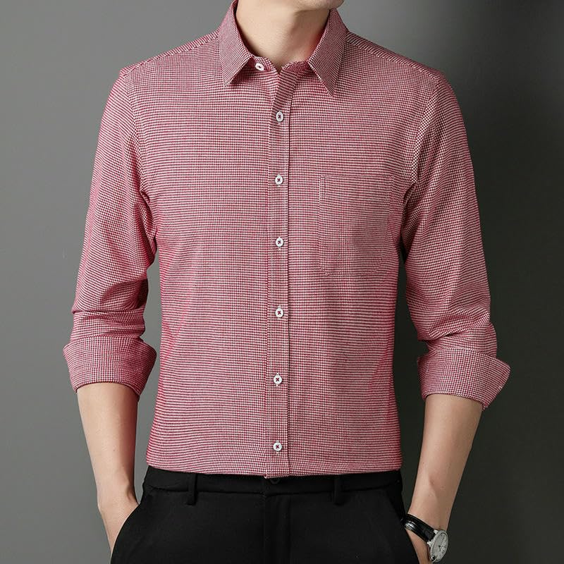 Camisa de franela para hombre con corte ajustado premium 3