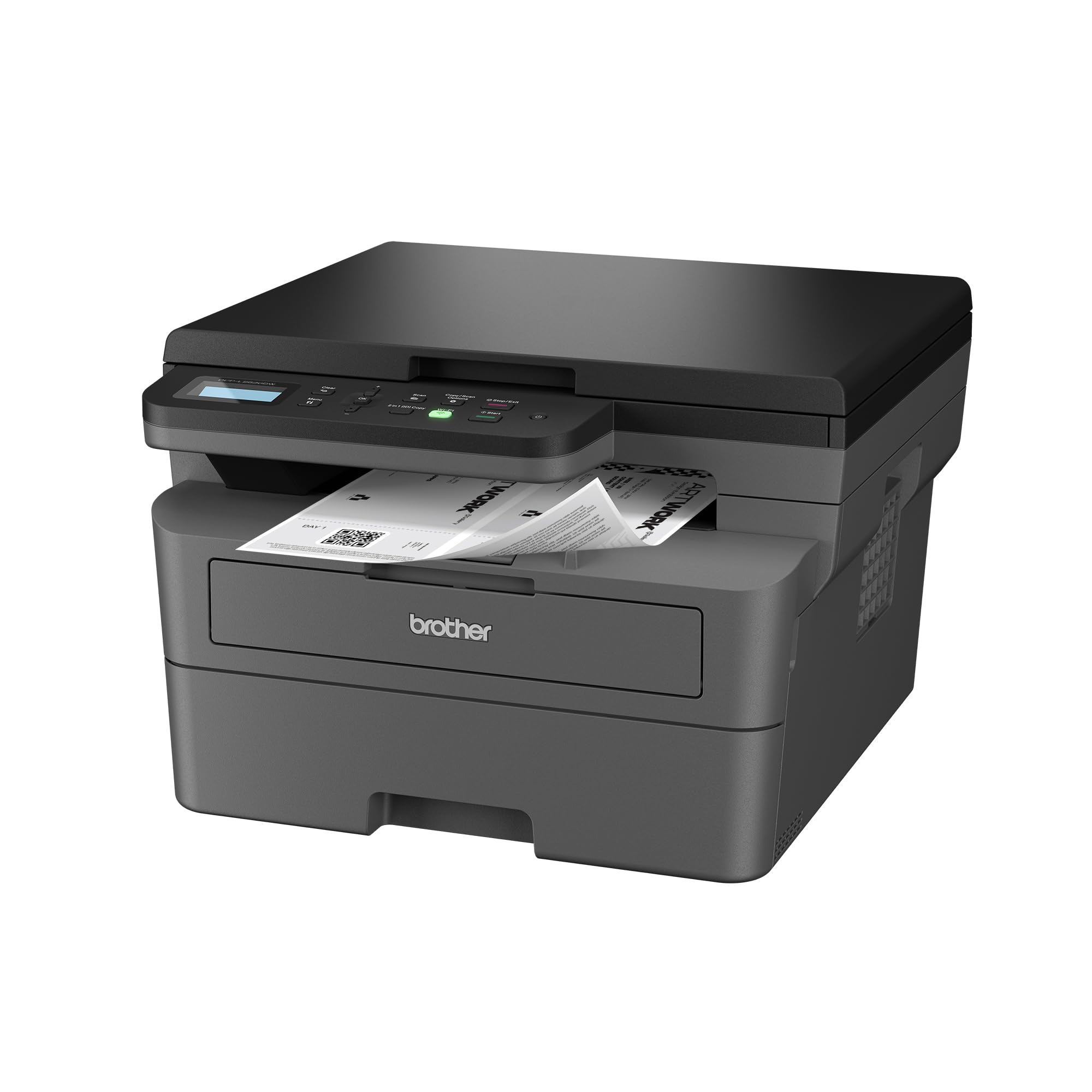 Brother DCPL2620DW, Impresora multifunción 3 en 1 láser Monocromo WiFi con impresión automática a Doble Cara