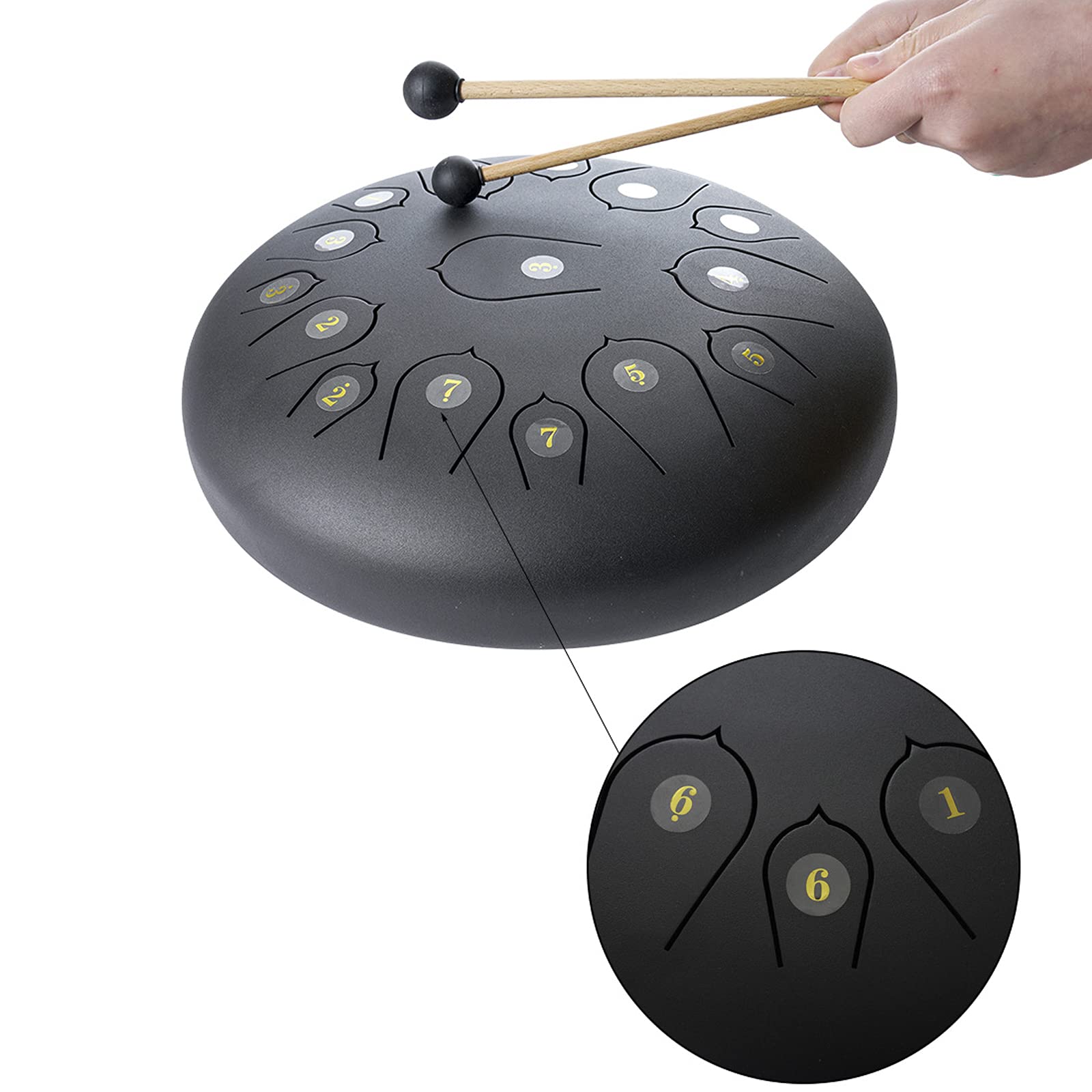 Amazon.co.jp: Tang Drum, Steel Tongue Drum, Hand Tank Drum Tank