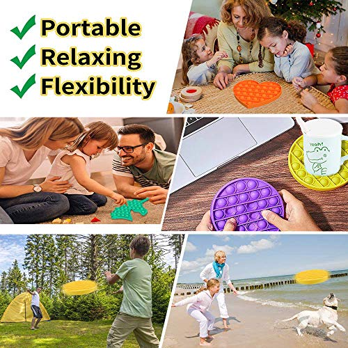 Guffo Fidget Toys, Stress Reliever Sensory Toys with Simple Dimple, Silicone Squeeze Anti-Anxiety Figetget Toys for Adults and Autistic Children…
