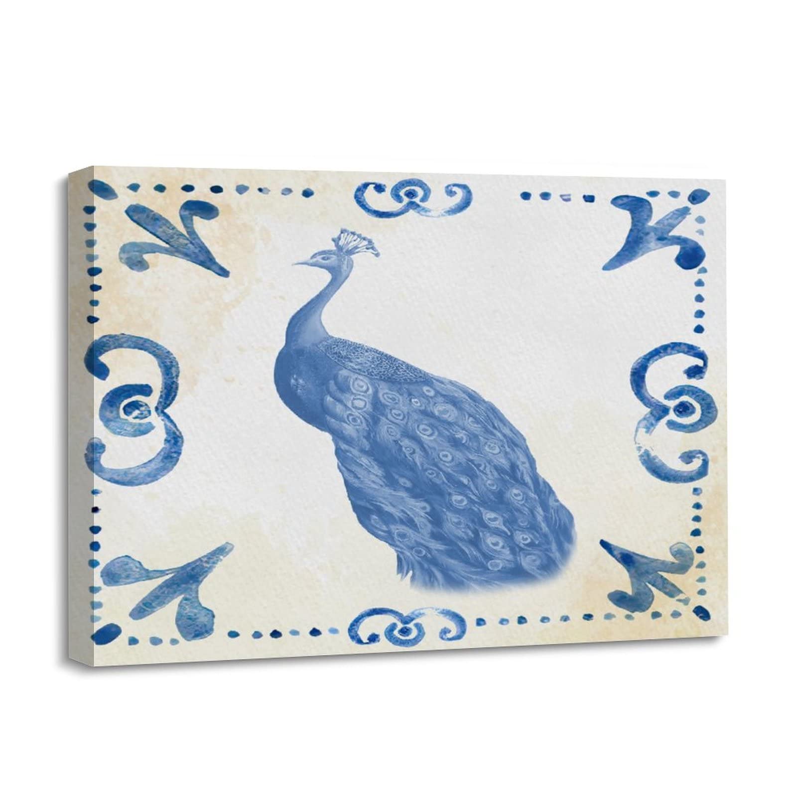 Tableau paon impression sur toile déco haut de gamme - 8