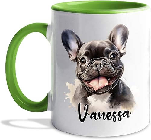 Vista 68 de Taza de café con nombre personalizado de pastor alemán, 11 15 onzas, taza de cerámica blanca de pastor alemán personalizado, regalos para hombres