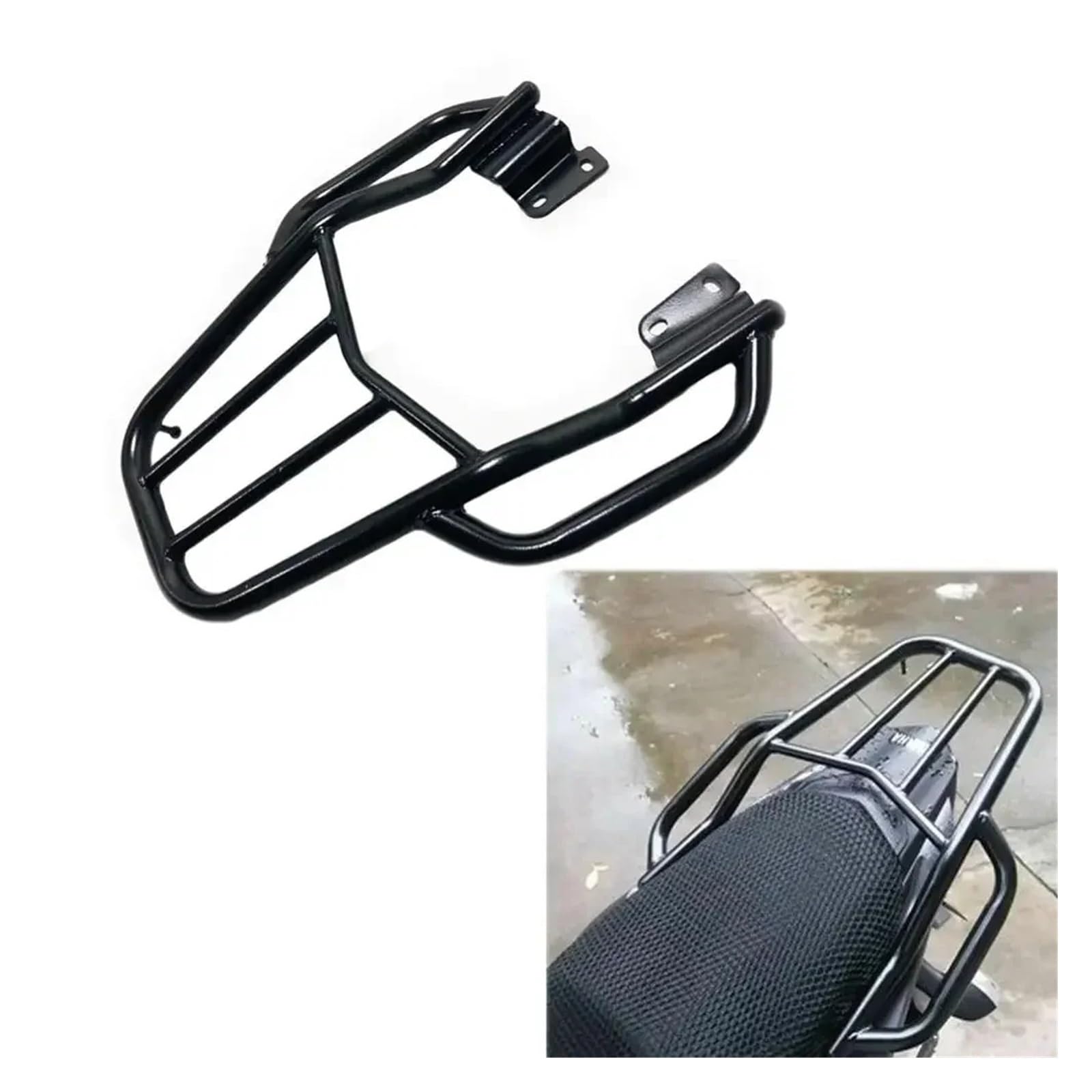Support Arrière Porte-Bagages Moto pour Fazer YS125 YS150 YS250 YBR125 Sacoche Latérale Arrière Boîte Support De Bagages Arrière De Moto Support De Bagages