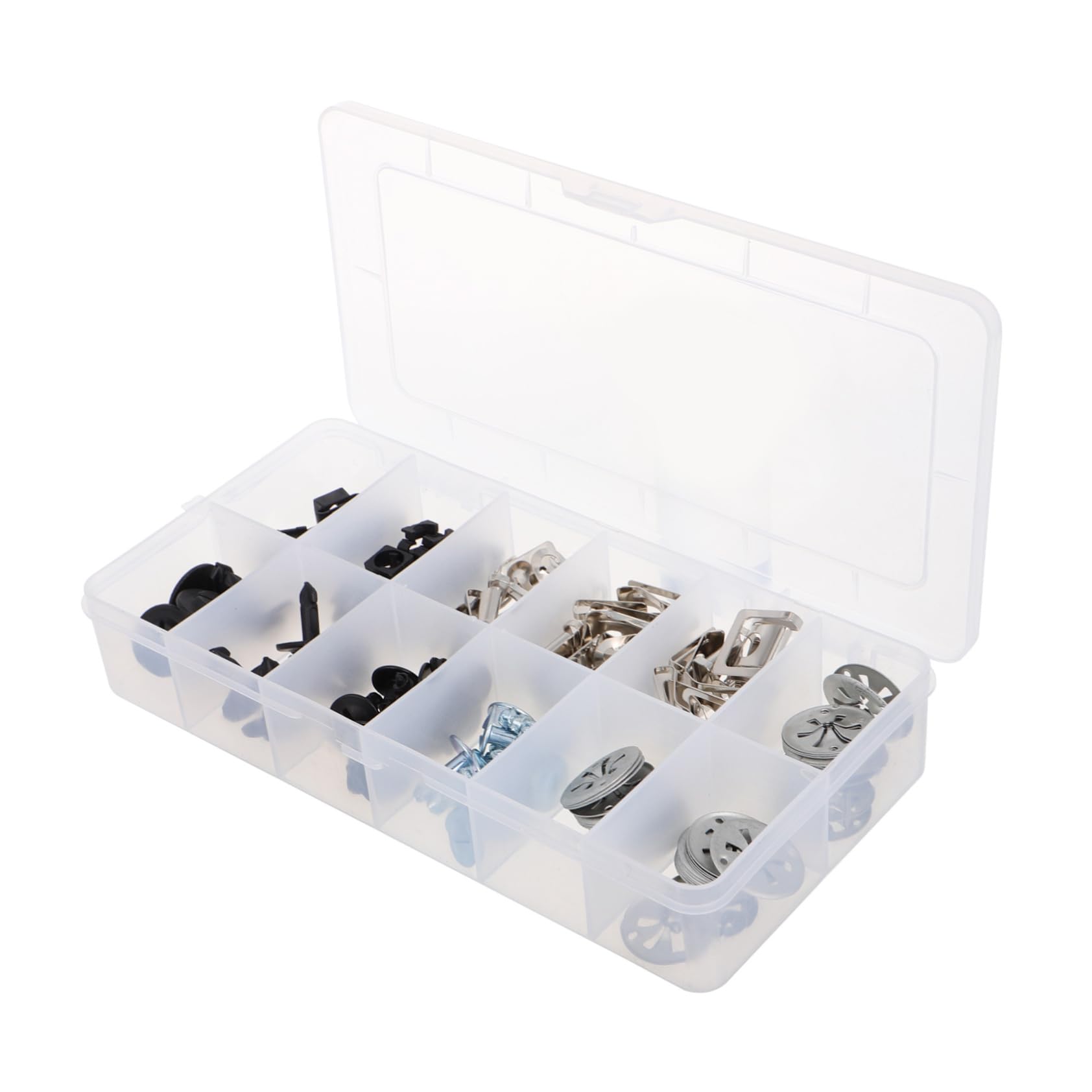 Clips de parachoques de motor y tornillos de expansión para reparación automotriz PRETYZOOM 8