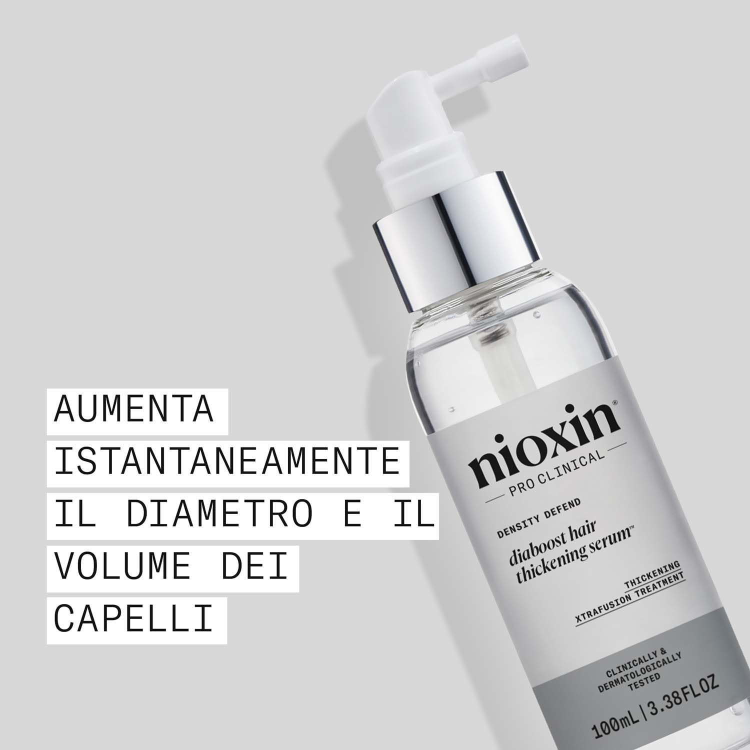Nioxin Density Defend Diaboost Siero Fortificante per Capelli - Trattamento Senza Risciacquo per Cuoio Capelluto - con Niacinamide (100ml)