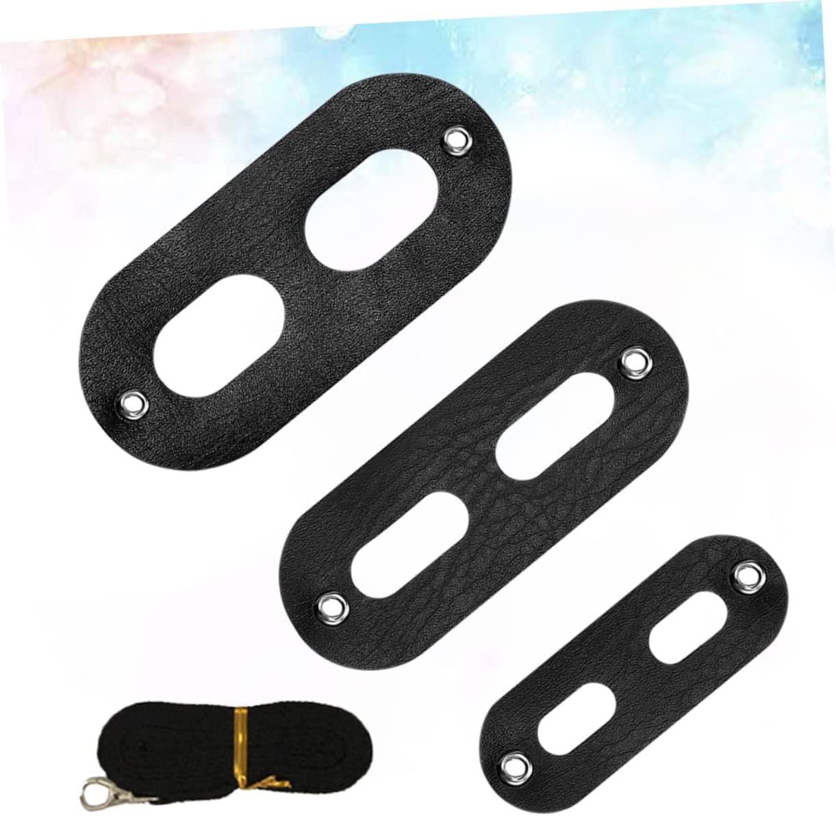 VANZACK 3pcs Creative Reptile for Small Animals Lizard Leash Chest Straps Pet Hauling Cable Rope for Lizards and Reptiles Black Without Wings