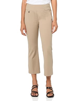 SLIM-SATION Womens Pull on Crop Flare Leg Pant