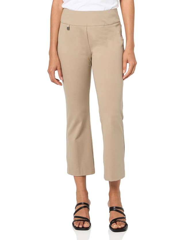 SLIM-SATION Womens Pull on Crop Flare Leg Pant