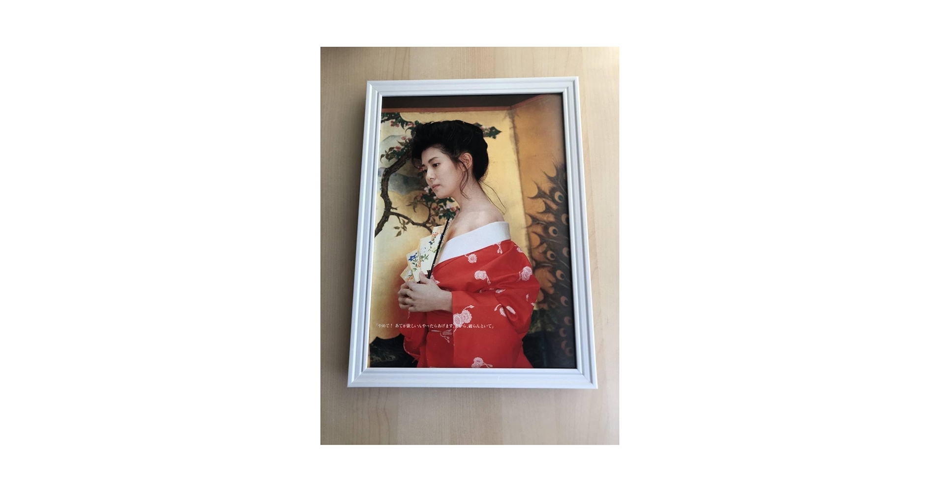 Amazon | kj 額装品 南野陽子 寒椿 グラビア セクシー 貴重写真 A4