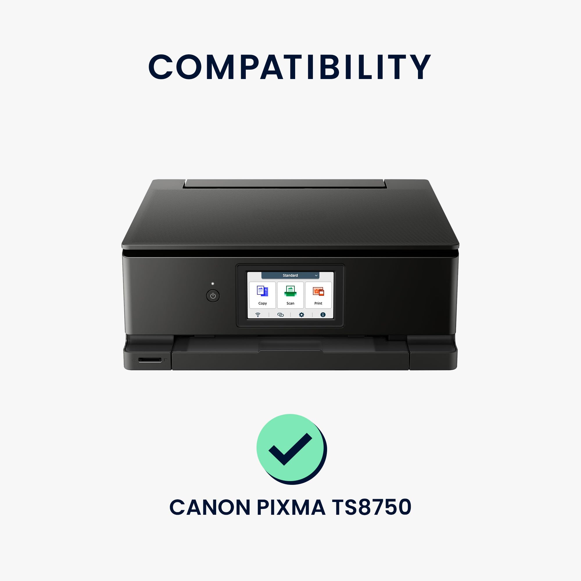 kwmobile Housse compatible Canon PIXMA TS8750 protection imprimante gris foncé