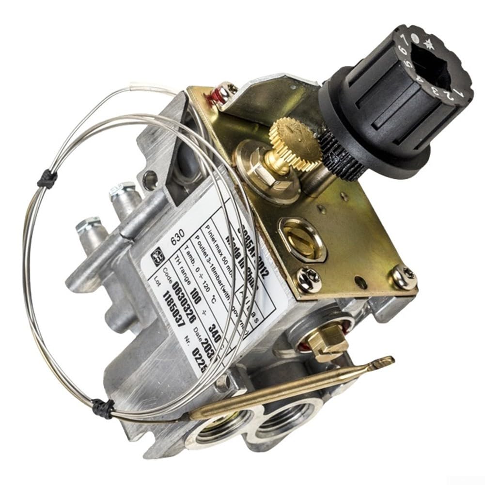 Válvula de control de temperatura de gas 630 para uso en horno de vapor con sonda de acero inoxidable y presión máxima de entrada de 50 mbar