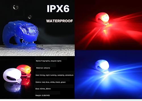 Miniatura 4 de Luz trasera y delantera para bicicleta, luz trasera de silicona, luz trasera de bicicleta, luz trasera de bicicleta, luz trasera de bicicleta,
