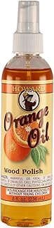 Orange Oil Wood Polish, Furniture Cleaner and Conditioner Spray, Restores Natural Shine to Cabinets, Tables & Antiques, Citrus Scent, 236ml