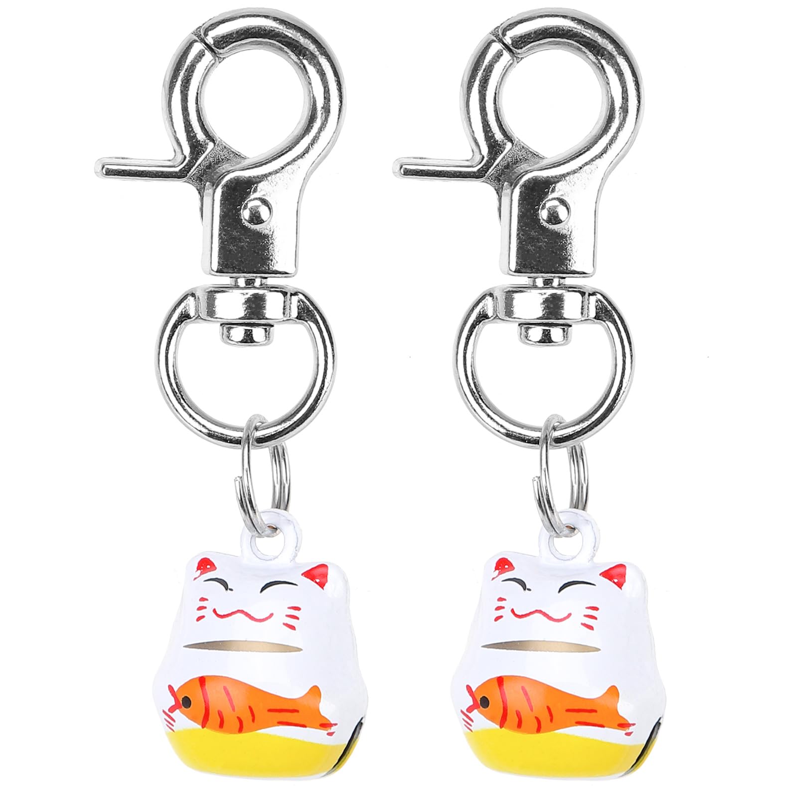 EXPAWLORER 2 Pack Cat Bell - Dog & Cat Collar Bell Loud, Pet Jingle Bells Training Pendants Pet Collar Necklace Charm Jewelry Decor for Dogs & Cats, Tracker for Save Birds, Catching-Fish