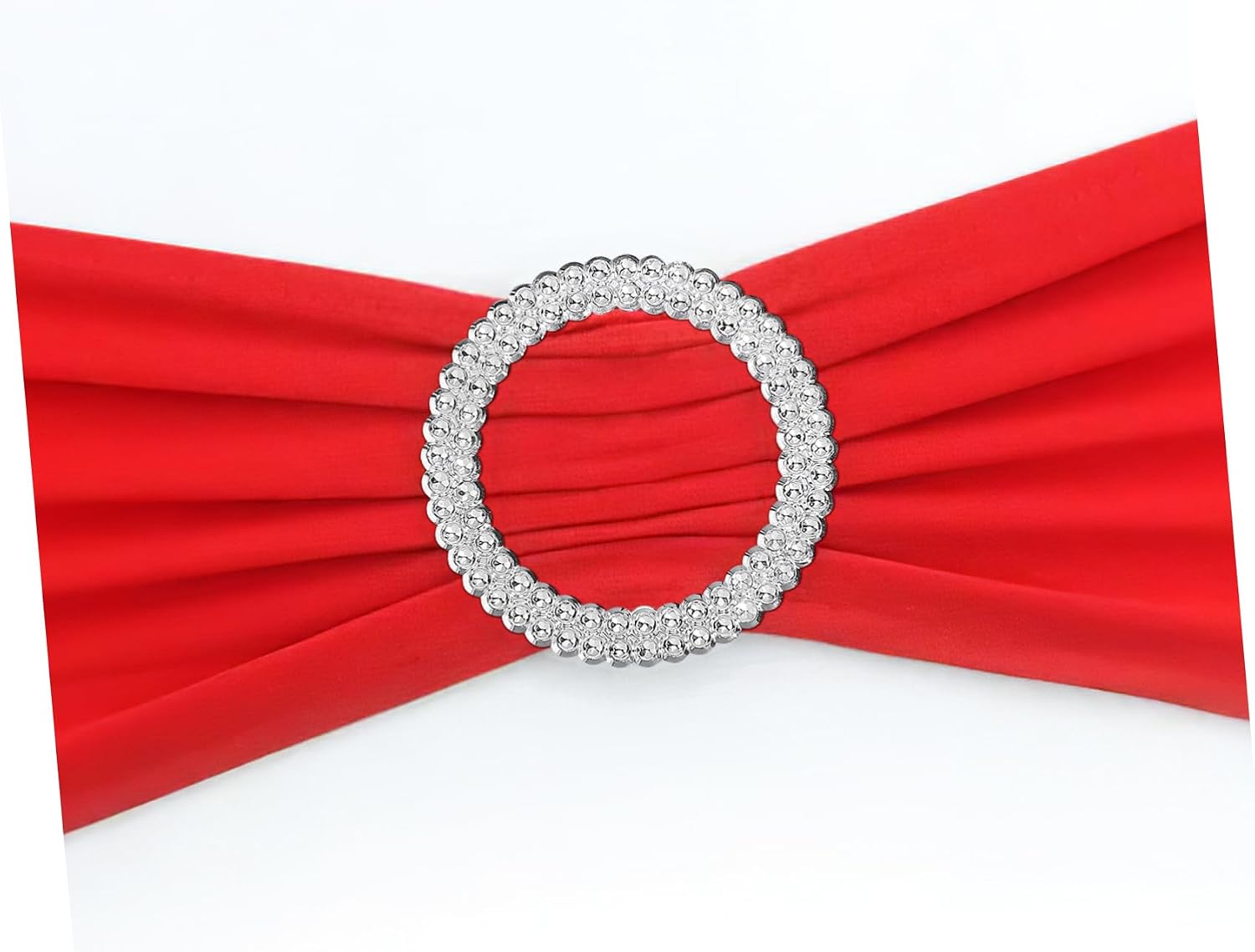 50pcs round Plastic Chair Sash Buckle Sliders for Wedding Events