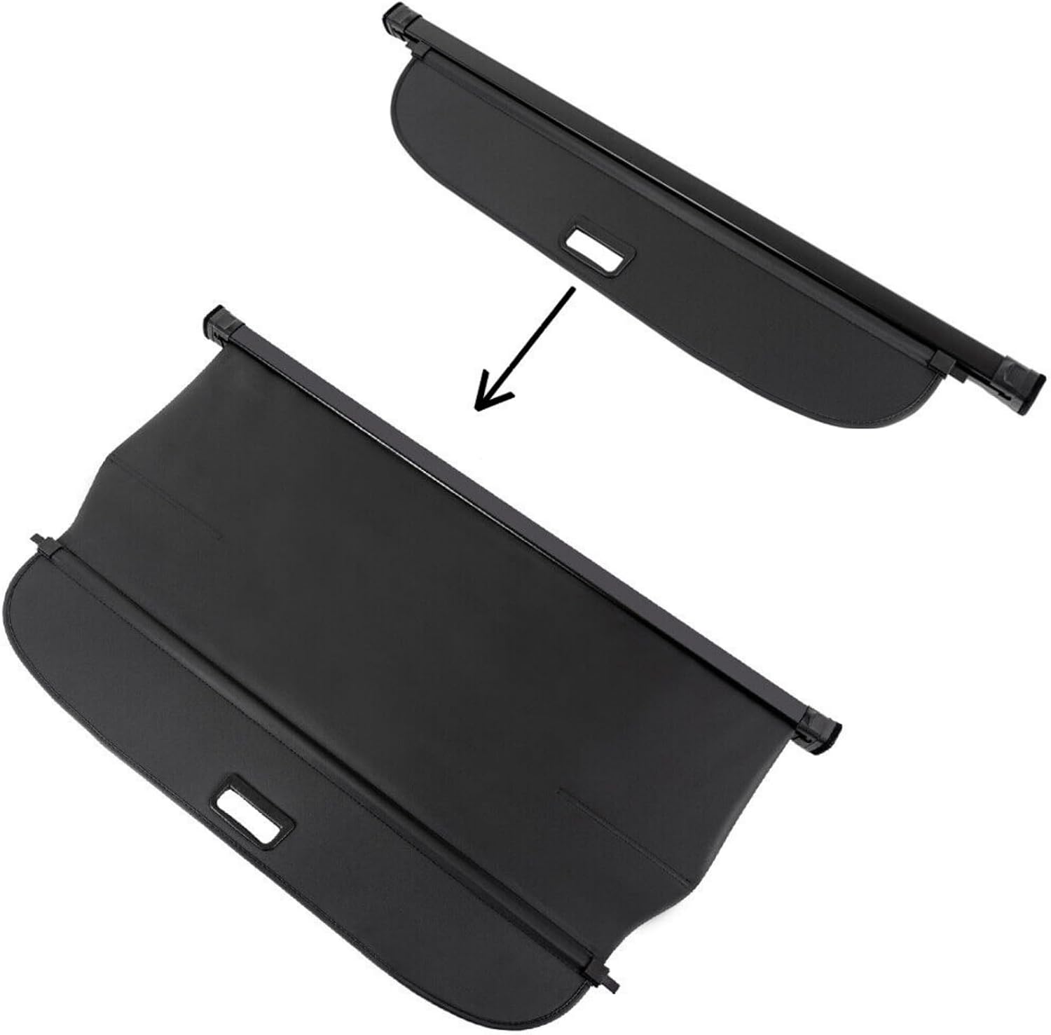 Cargo Cover, TBVECHI Fit for 2020-22 Toyota Highlander Retractable Trunk Cargo Cover Luggage Shade Shield