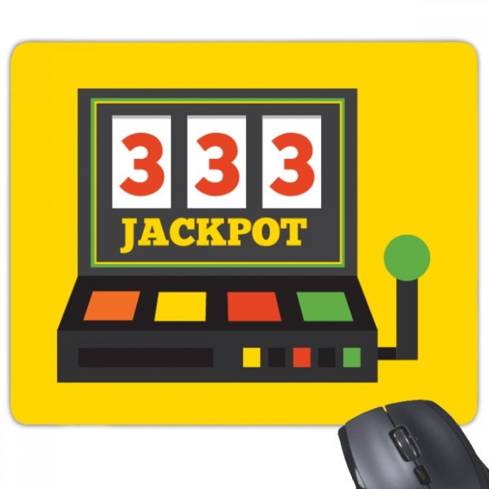 DIYthinkerOne Arm Bandit Illustration Jackpot Mouse Pad Non-Slip Rubber Mousepad Game Office