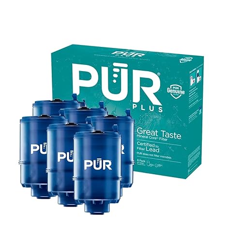 PUR PLUS Mineral Core Faucet Mount Water Filter Replacement (6 Pack) – Compatible With All PUR Faucet Filtration Systems - 6 Pack