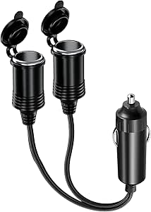 Zigarettenanzünder Verlängerungskabel - 2 Stück 12V/24V Mit Wasserdichter Buchse