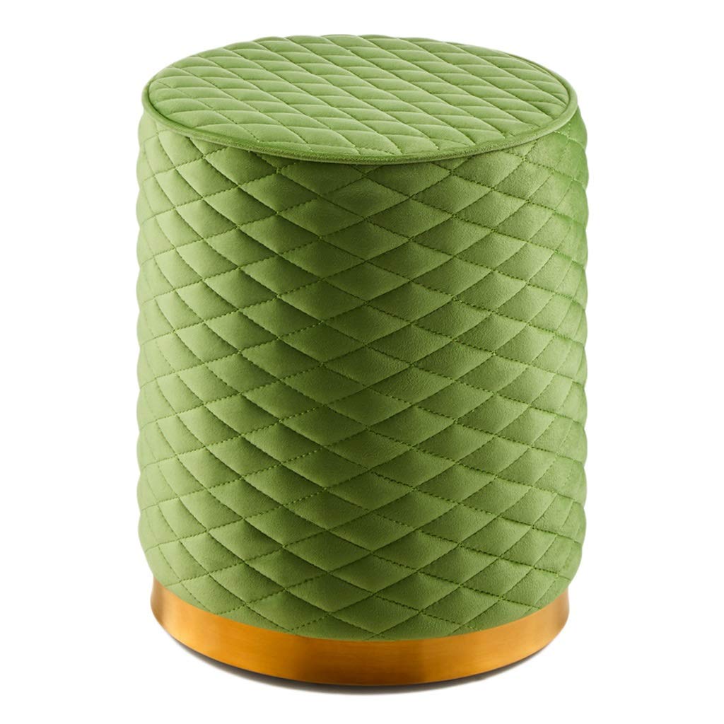Stołek fryzjerski, stołek specjalny do salonu piękności, fryzjer fryzjerski, stołek manicure, stołek do cięcia włosów Stołek piękności (Color : Green-A)