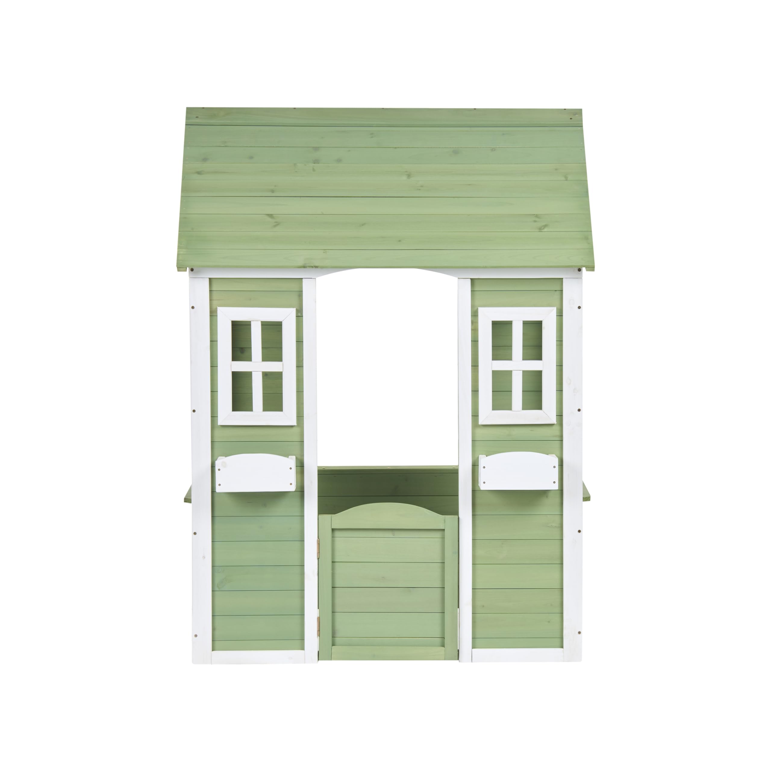 Casita de jardín casa de Juegos Infantil de Madera Verde Sauris
