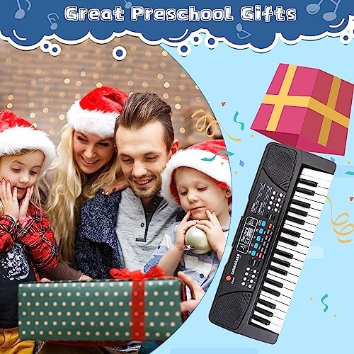Kids Keyboard Piano 37 Keys Piano for Kids Electronic Piano with Microphone Educational Musical Toys for 3 4 5 6 Year Old Boys Girls Gifts Age 3-5 5 6108QSYHU2L. AC
