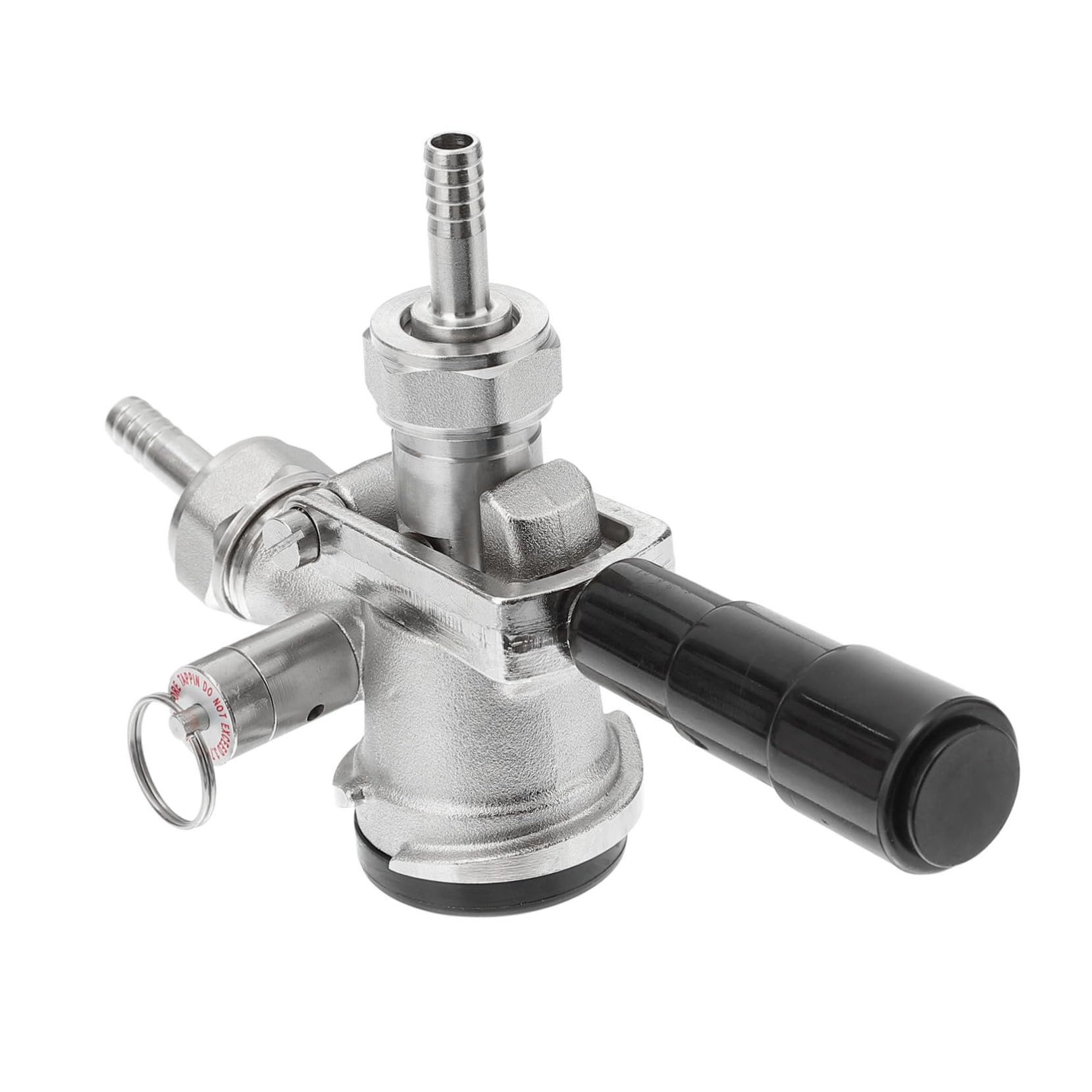 Amosfun Grifo De Barril De Cerveza Acoplador d Tipo Pieza De Kegerator Dispensador De Barril 304 Acero Inoxidable