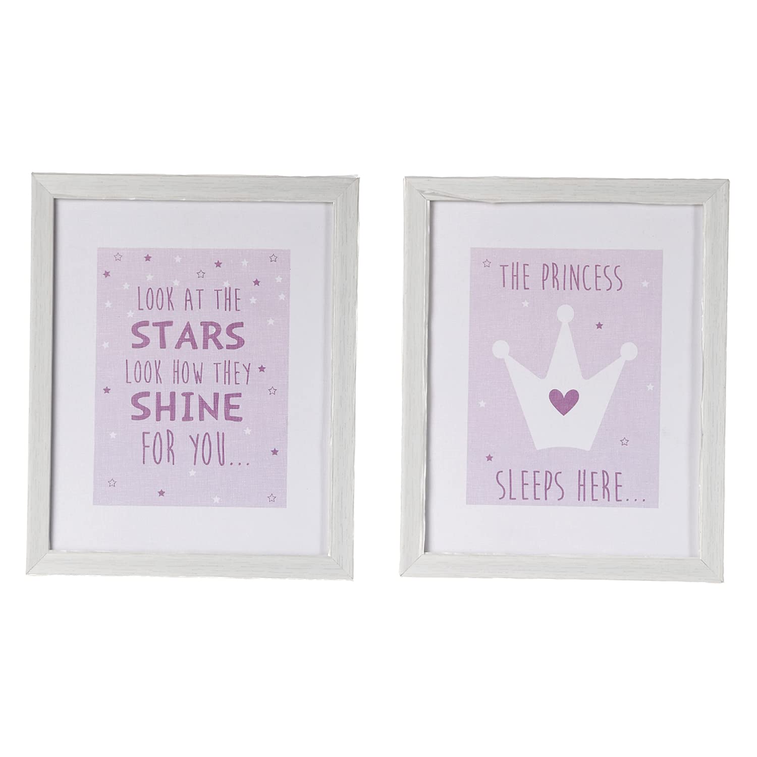 FLY FROG Wall Art | Crown Design | Matt Print Framed In 1/2" Frame Available As A Single Piece No Glass Cover, Ideas/Purple