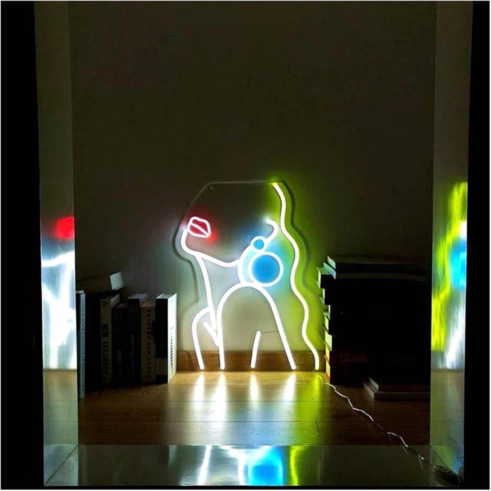 Regalo creativo per insegne al neon Insegne luminose al neon per donne, decorazioni murali flessibili per la camera da letto