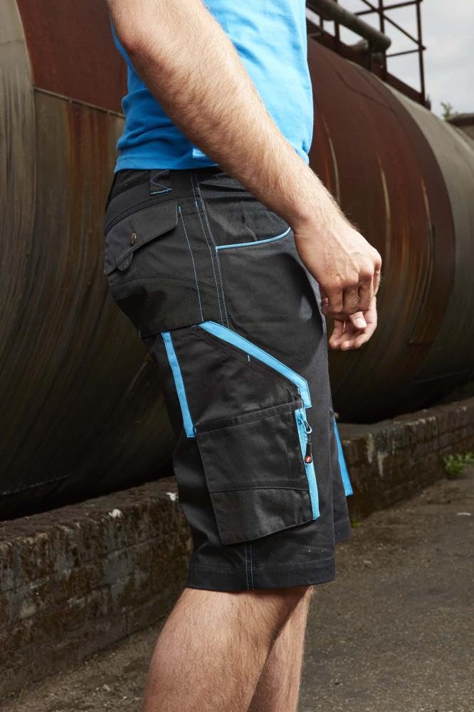 E/D/E Fortis 24 - Bermudas para hombre, color gris oscuro y negro, talla 50